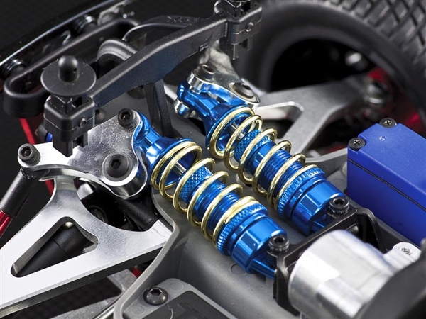 GPM Red Aluminum Shocks w/3 Spring Sets for 1/16 E-Revo Summit Slash