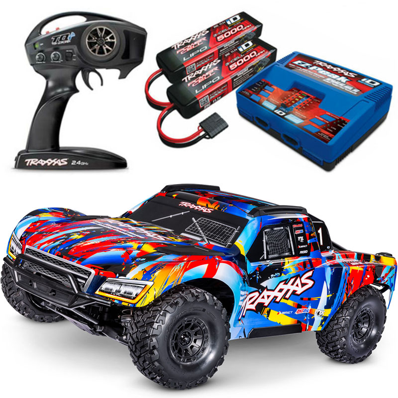 Traxxas Maxx Slash 6S 4WD Brushless RTR Short Course Truck w/6S LiPo & Dual Charger Combo