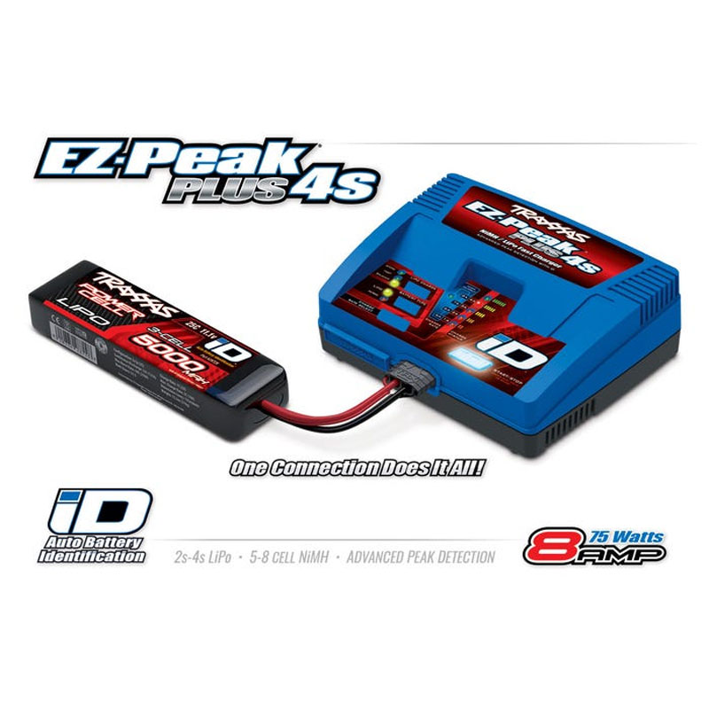Traxxas EZ-Peak Plus 4s, 8-Amp Auto-iD NiMH/LiPo Charger