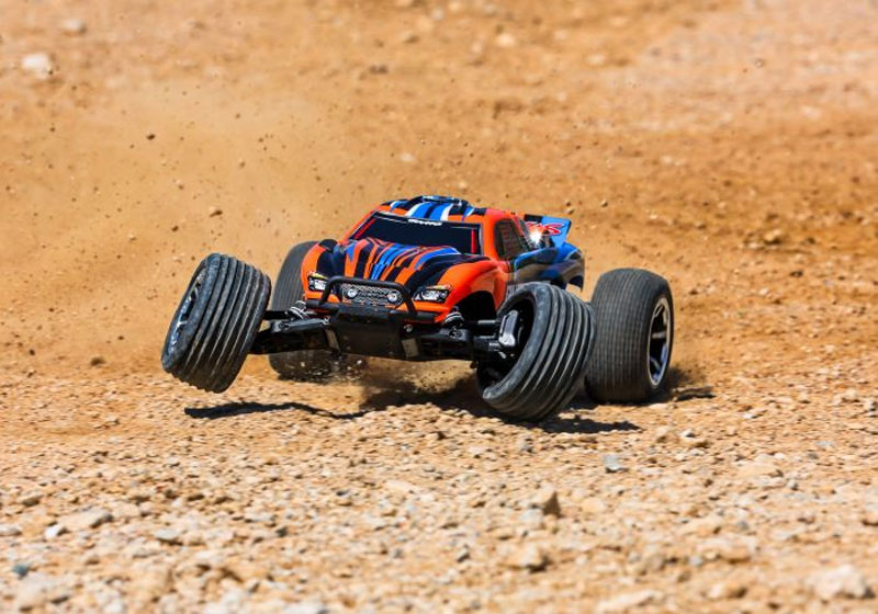 Traxxas Rustler 2WD Heavy Duty RTR RC Stadium Truck w/ID Battery & USB-C Charger