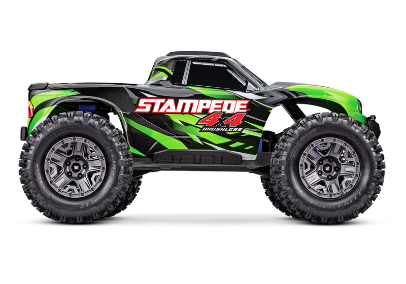 Traxxas Stampede 4X4 Brushless BL-2s RTR Monster Truck & FREE LIPO BATTERY AND USB-C LIPO CHARGER