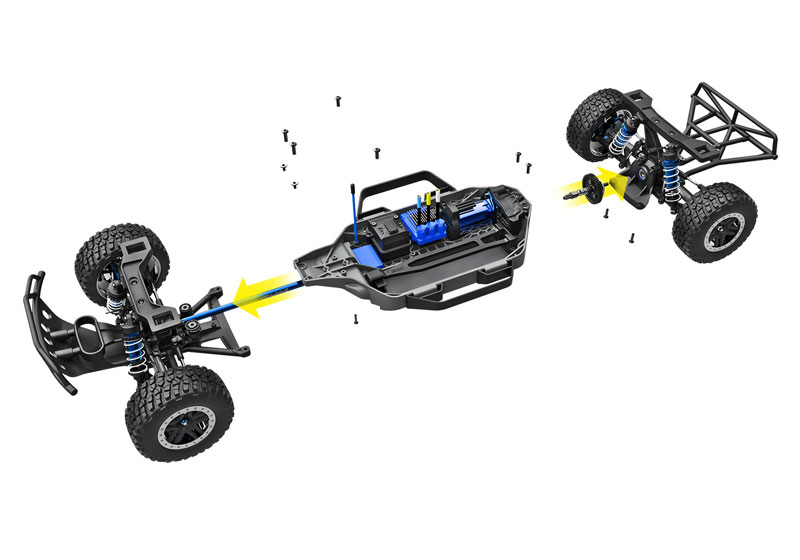 Traxxas Slash 4x4 Ultimate Short Course Truck w/TQi & Telemetry with Clipless Body