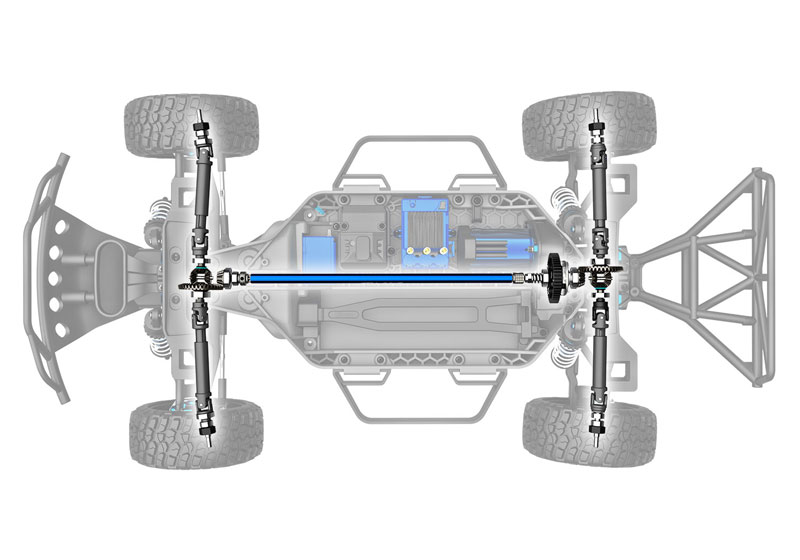 Traxxas Slash 4x4 Ultimate Short Course Truck w/TQi & Telemetry with Clipless Body
