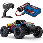 Traxxas Maxx 4S RTR Brushless 4x4 RC Monster Truck with WideMAXX LiPo Combo Package (89086-4)