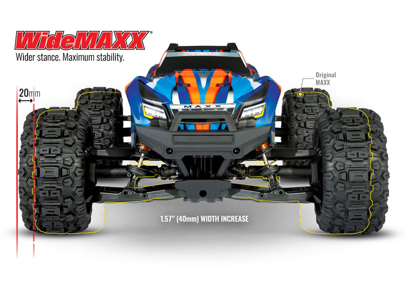 Traxxas Maxx 4S RTR Brushless 4x4 RC Monster Truck with WideMAXX LiPo Combo Package (89086-4)