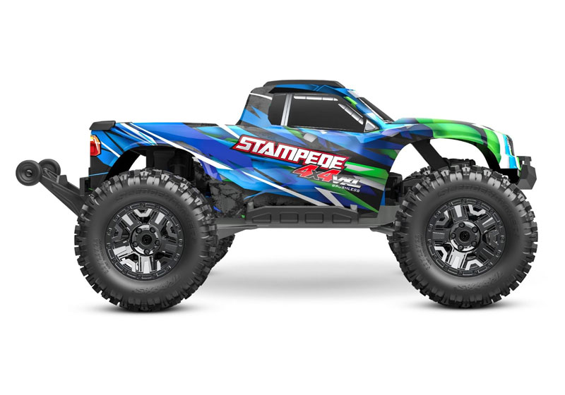 Traxxas Stampede 4X4 VXL Brushless RTR Monster Truck w/TSM & TQi  with 3S LiPo Combo