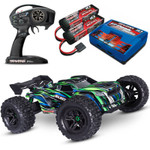 Traxxas Sledge 6S 4WD with Belted Tires Brushless RTR Monster Truck w/6S LiPo & Dual Charger Combo